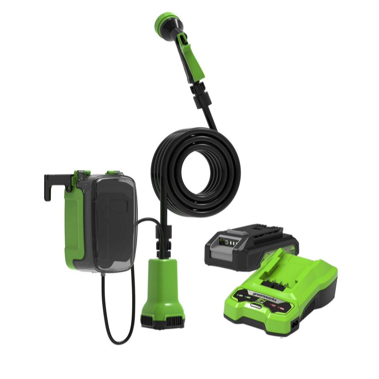 Outlet Greenworks 24v Submersible Garden Pump with Battery