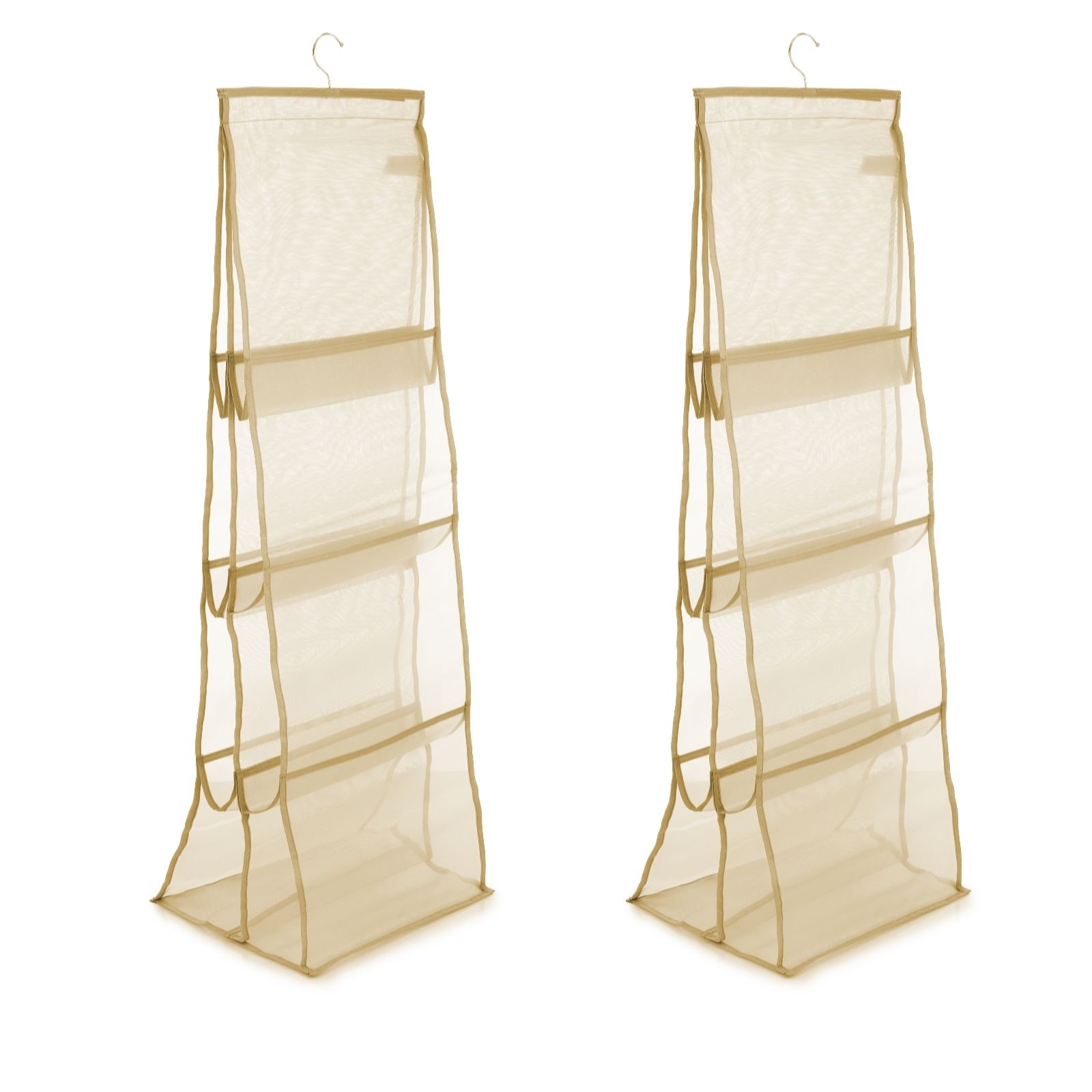 Outlet Organised Options Set of 2 Muti Foldable Hanging Organisers