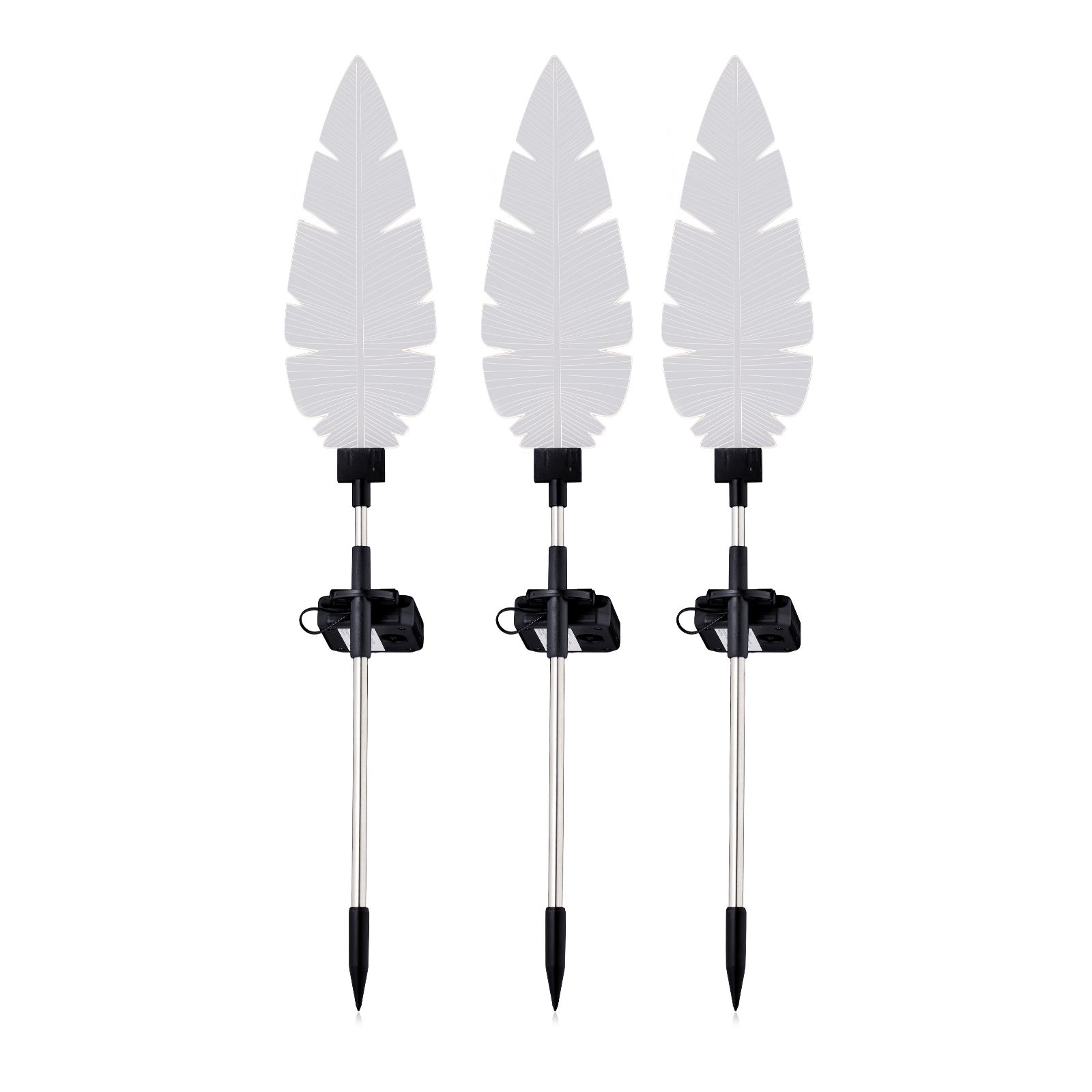 Garden Stories Set of 3 Acrylic Solar Stake Lights