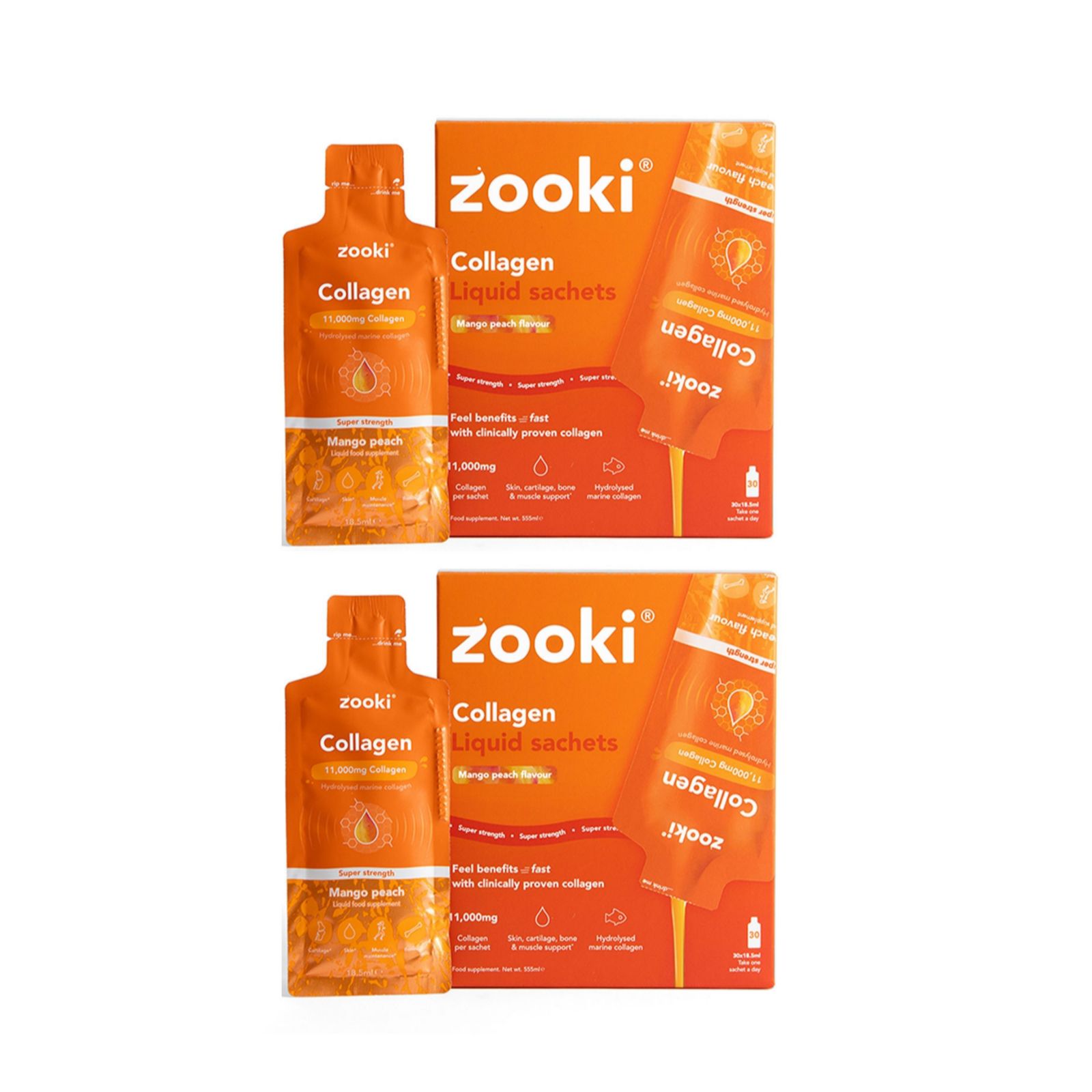Zooki Super Strength Collagen 11,000mg 2 Month Supply