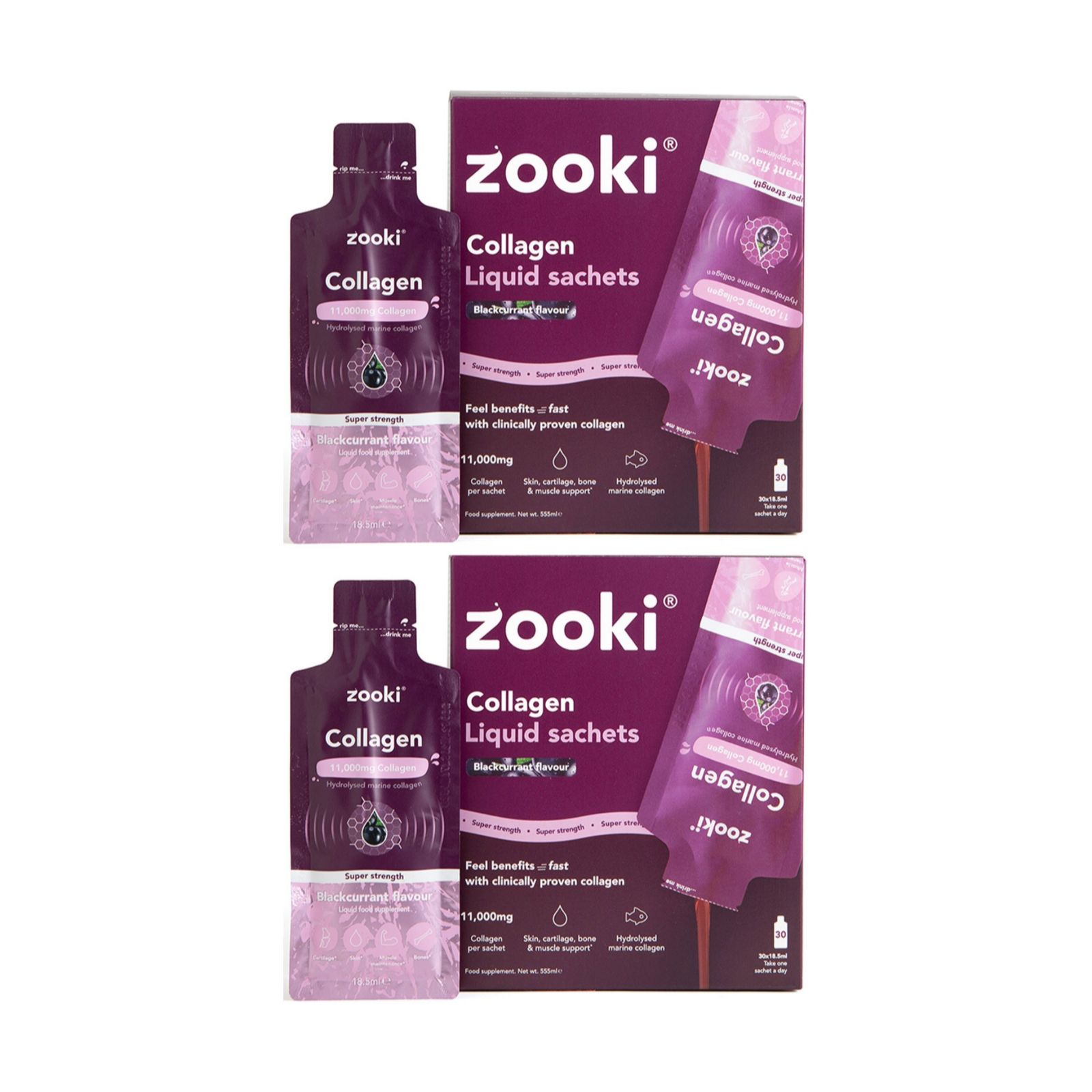 Zooki Super Strength Collagen 11,000mg 2 Month Supply