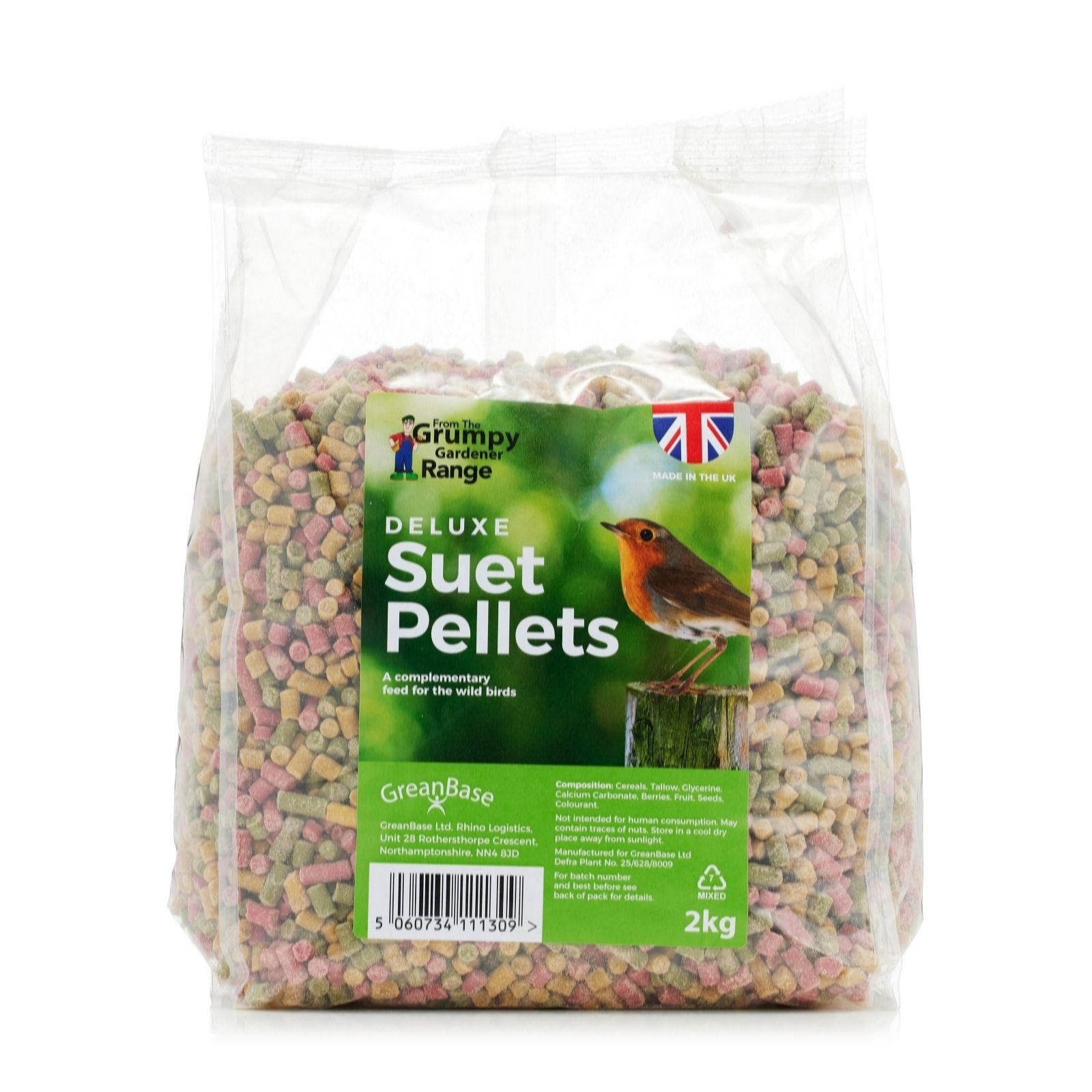 Grumpy Gardener 2kg Deluxe Suet Pellets