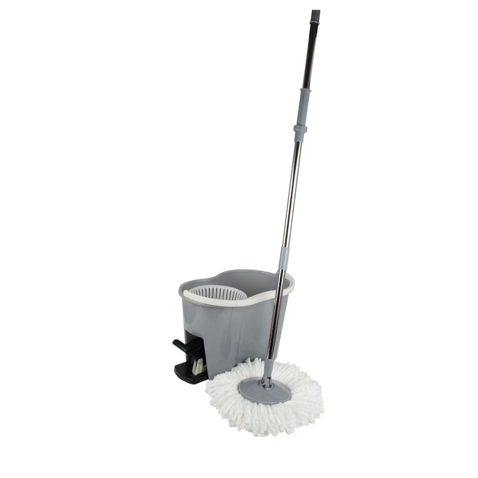 Outlet Spin Mop Bucket System with 2 Microfibre Heads