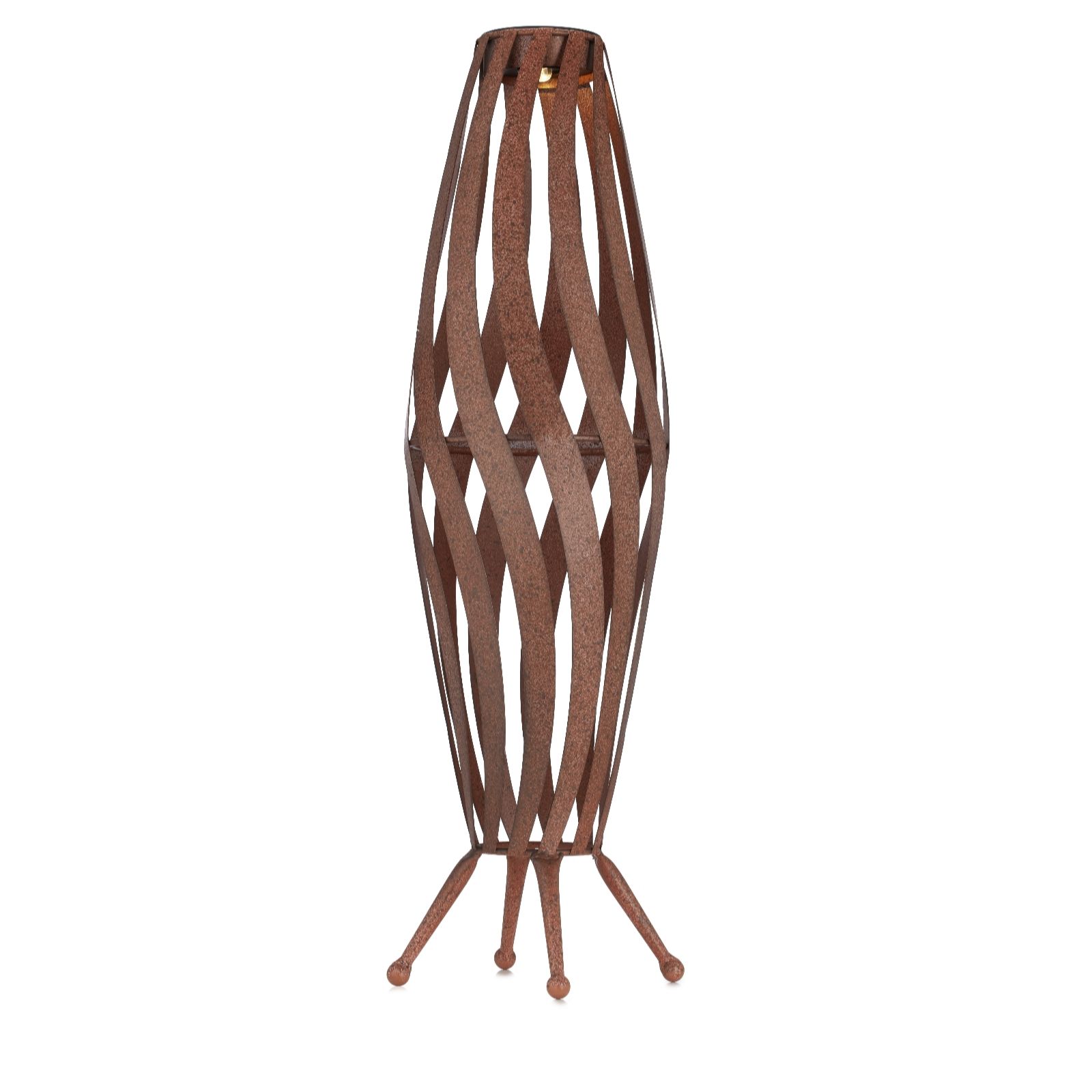 Garden Stories Spiral Metal Solar Lantern 65cm