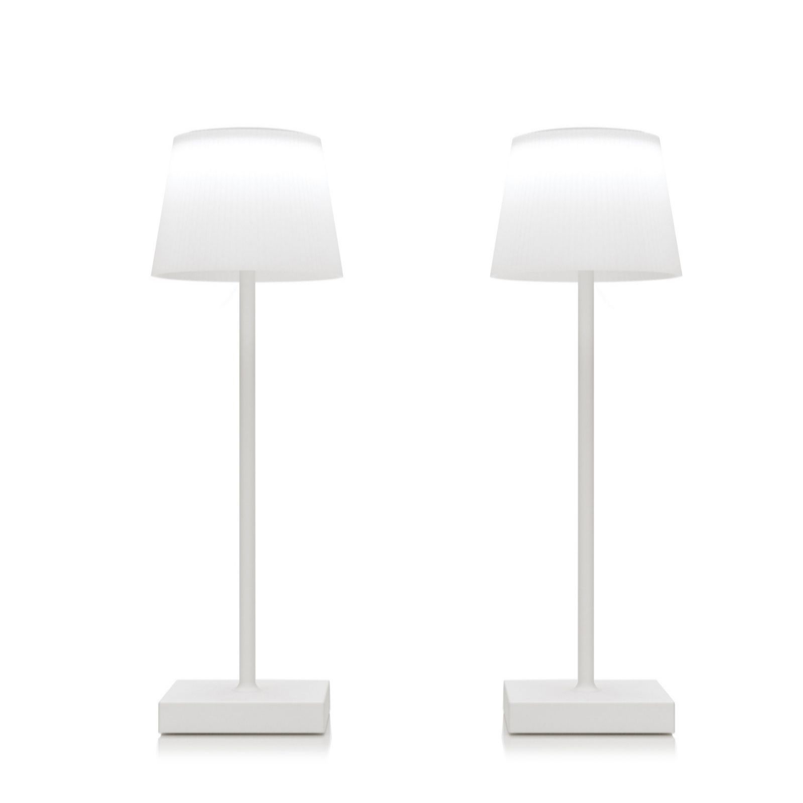 SFIXX Set of 2 2in1 Rechargeable Table Lamp and Wall Lamp