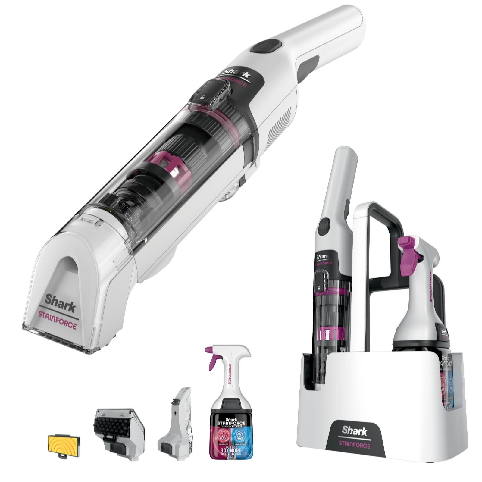 Shark HX100QUKT Stainforce Handheld Spot Cleaner with Added Solution