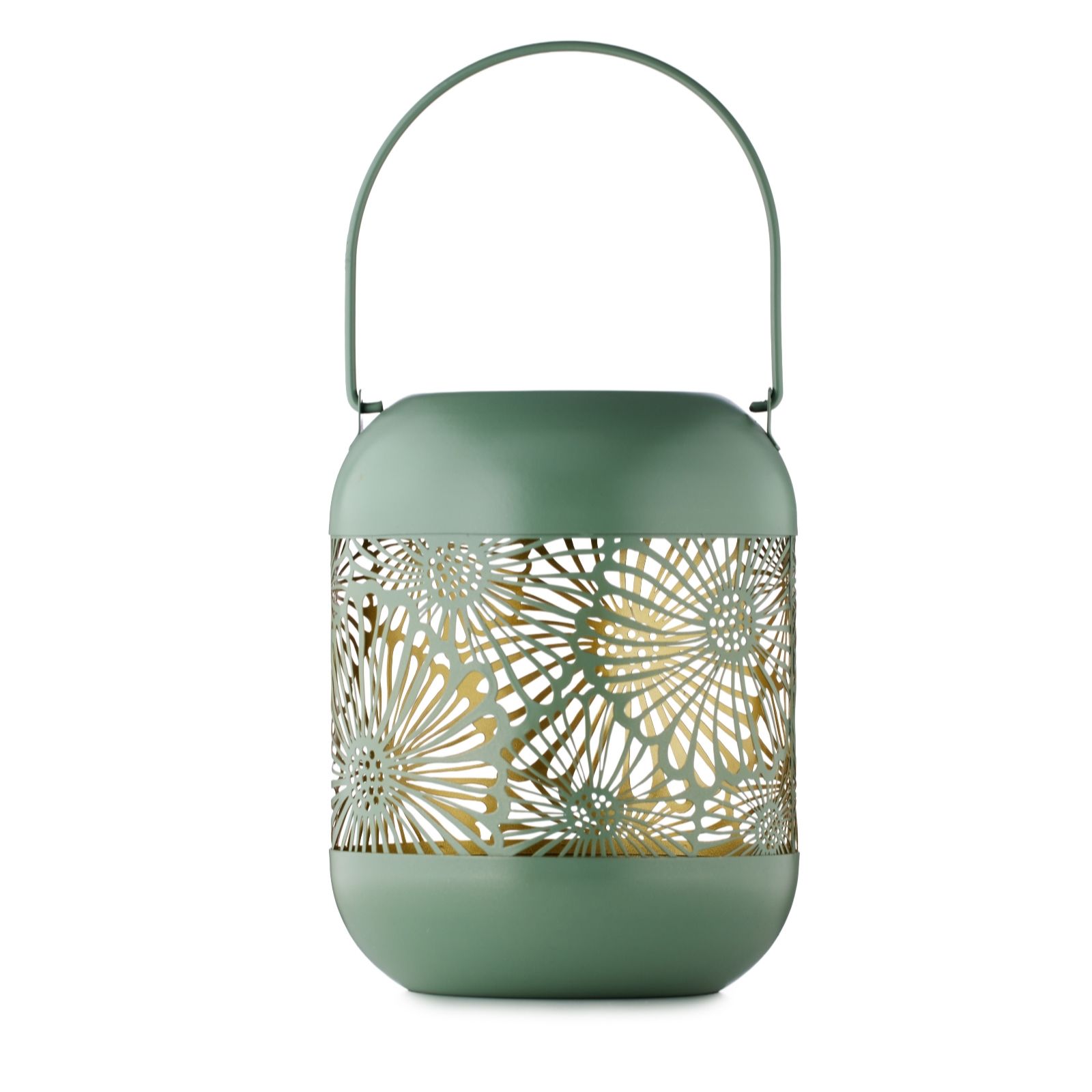 Garden Stories Metal Rose Fretwork Lantern 19cm