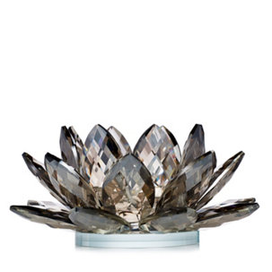 JM by Julien Macdonald Large Lotus Flower Crystal Candle Holder - 709550