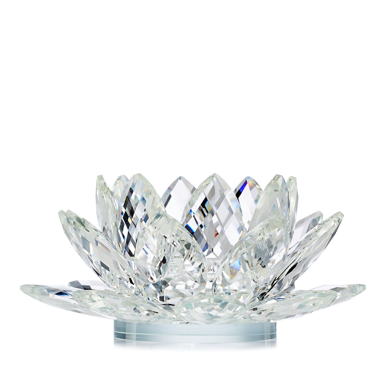 JM by Julien Macdonald Large Lotus Flower Crystal Candle Holder