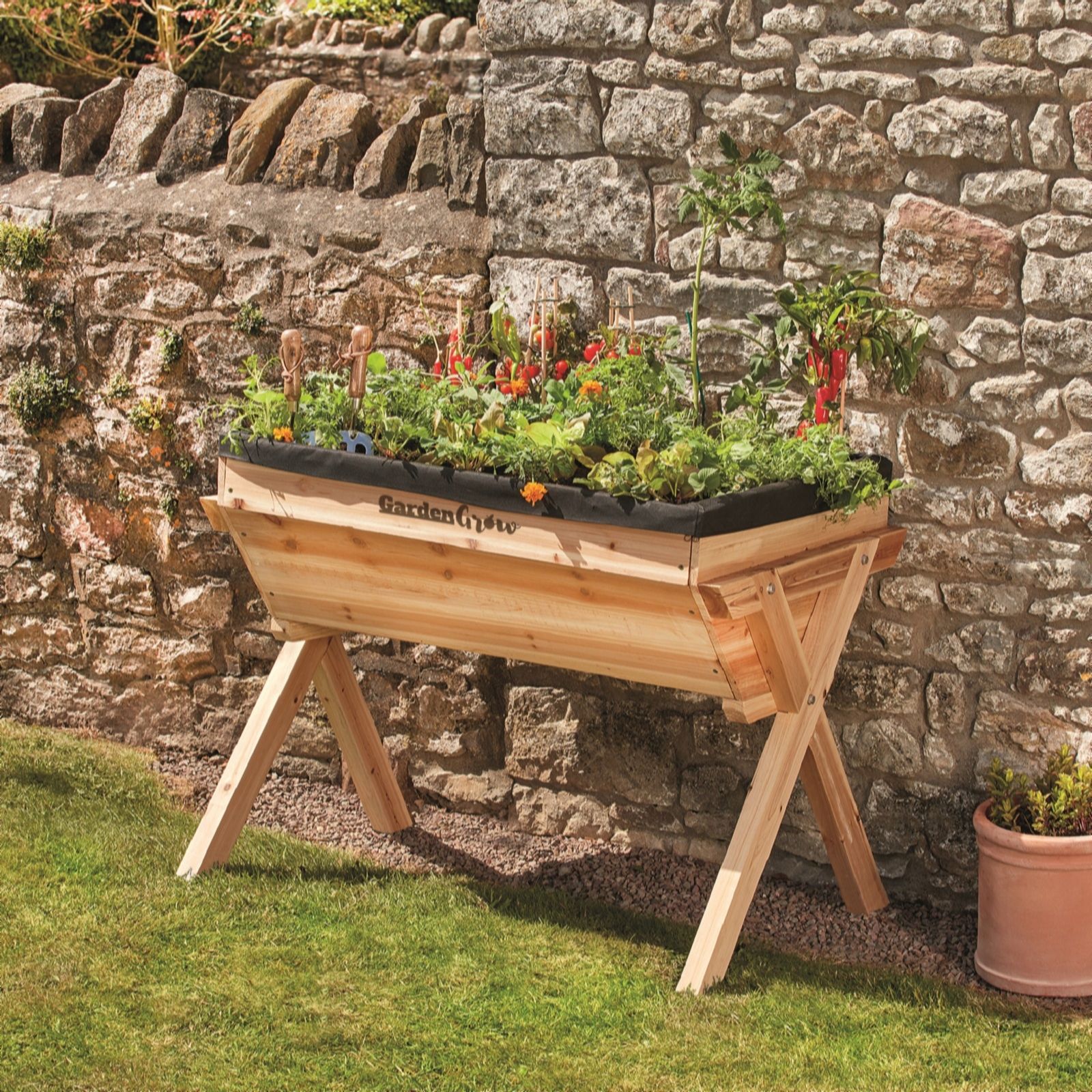 Suttons Garden Grow Large Wooden Planter