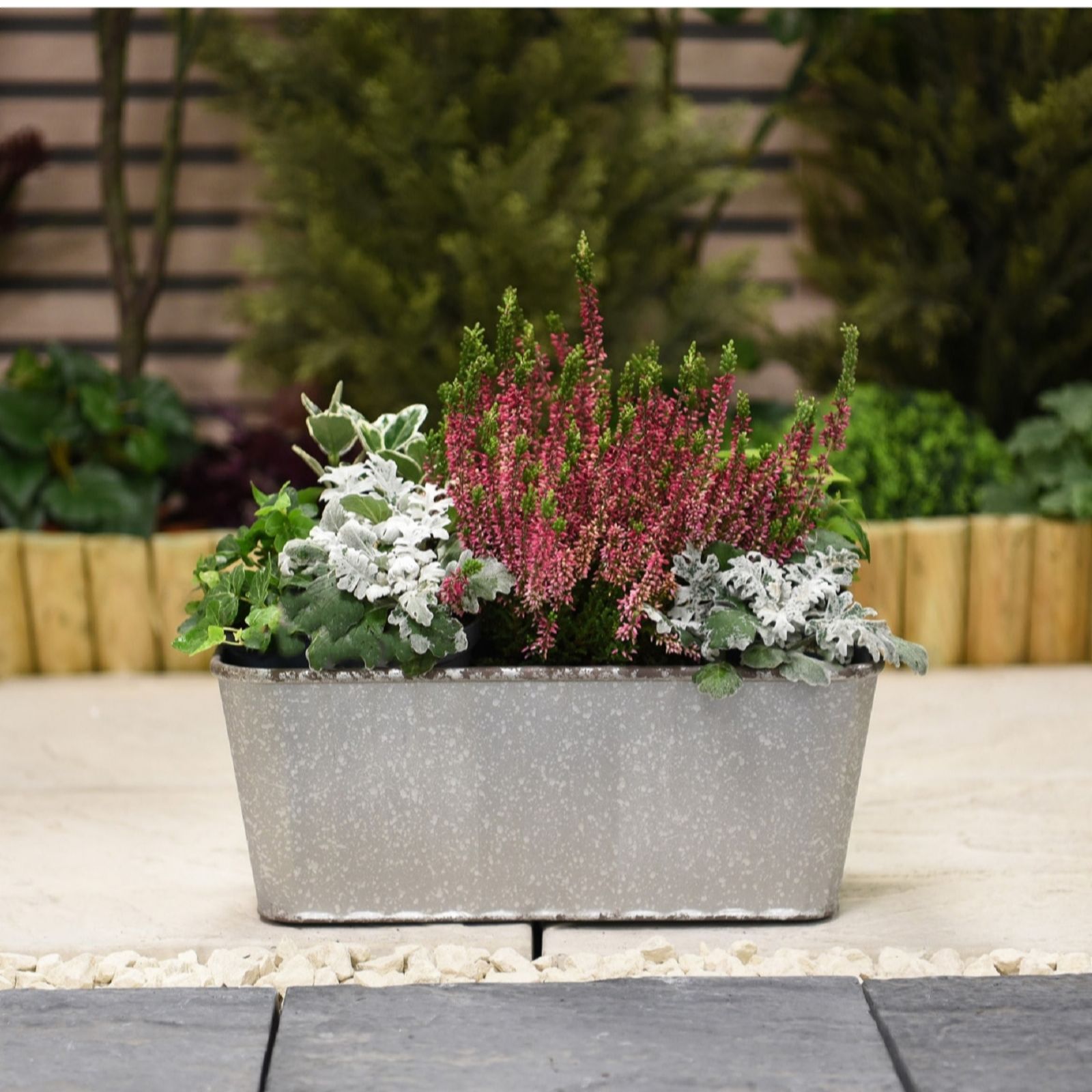 Thompson & Morgan Trough Metal Effect Steel 38cm