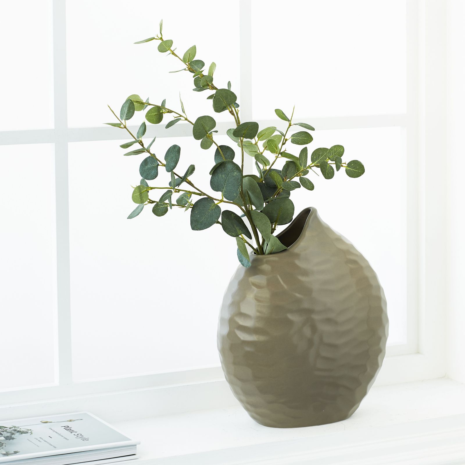 K By Kelly Hoppen Metallic Zen Vase QVC UK