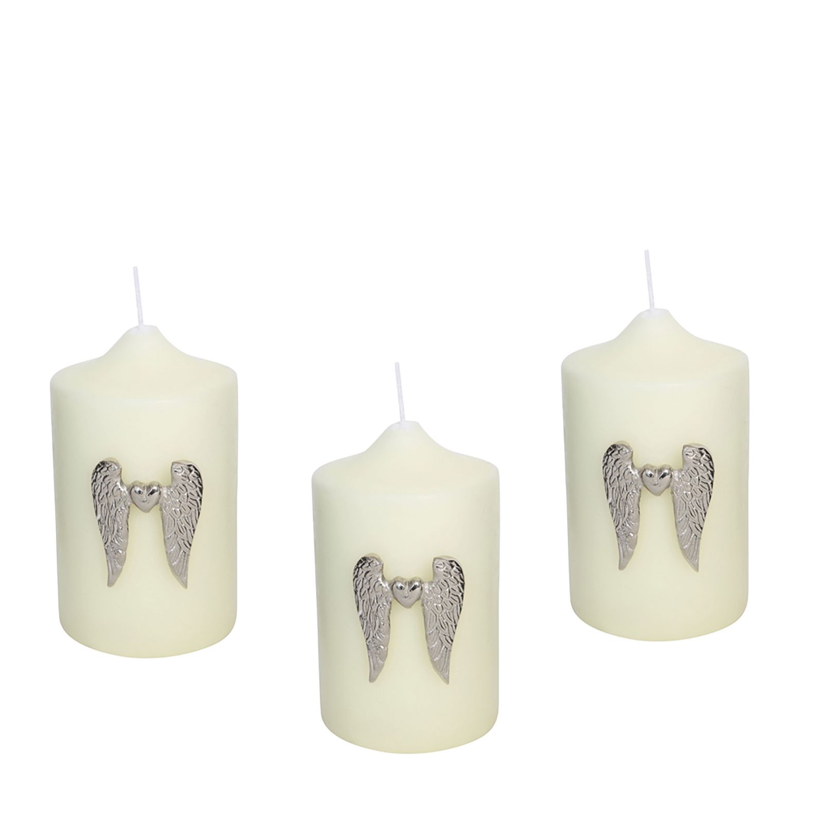 Culinary Concepts Set of 3 Angel Wing Candle Jewellery Pins with