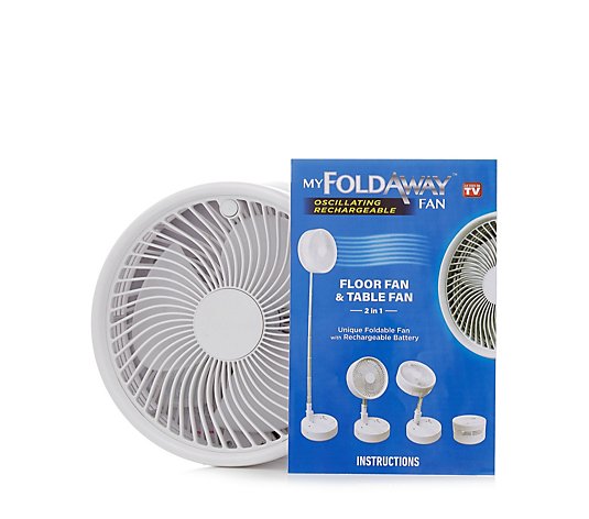 Bell & Howell Oscillating Folding Rechargeable Fan