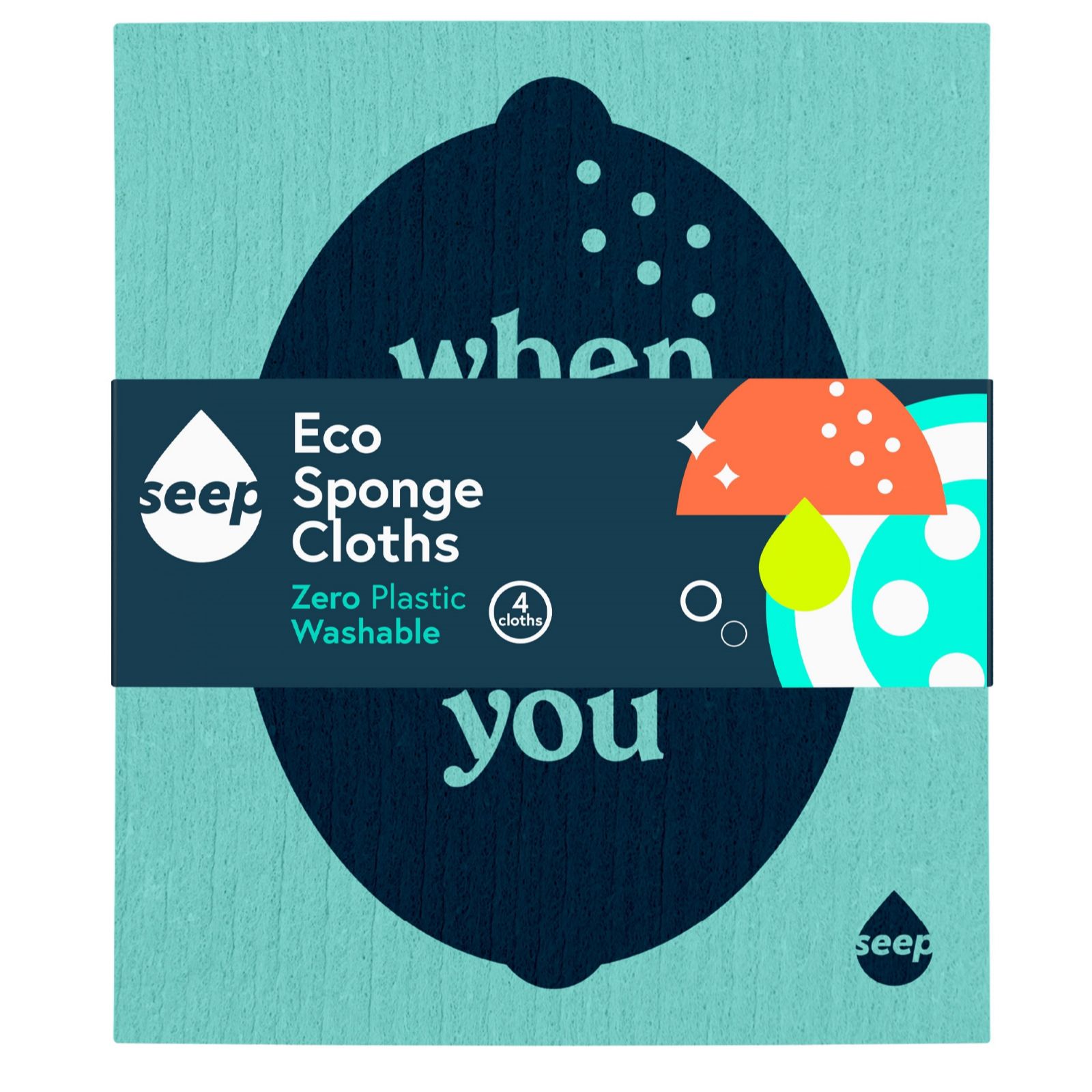 Seep Sponge Cloth Pack of 4