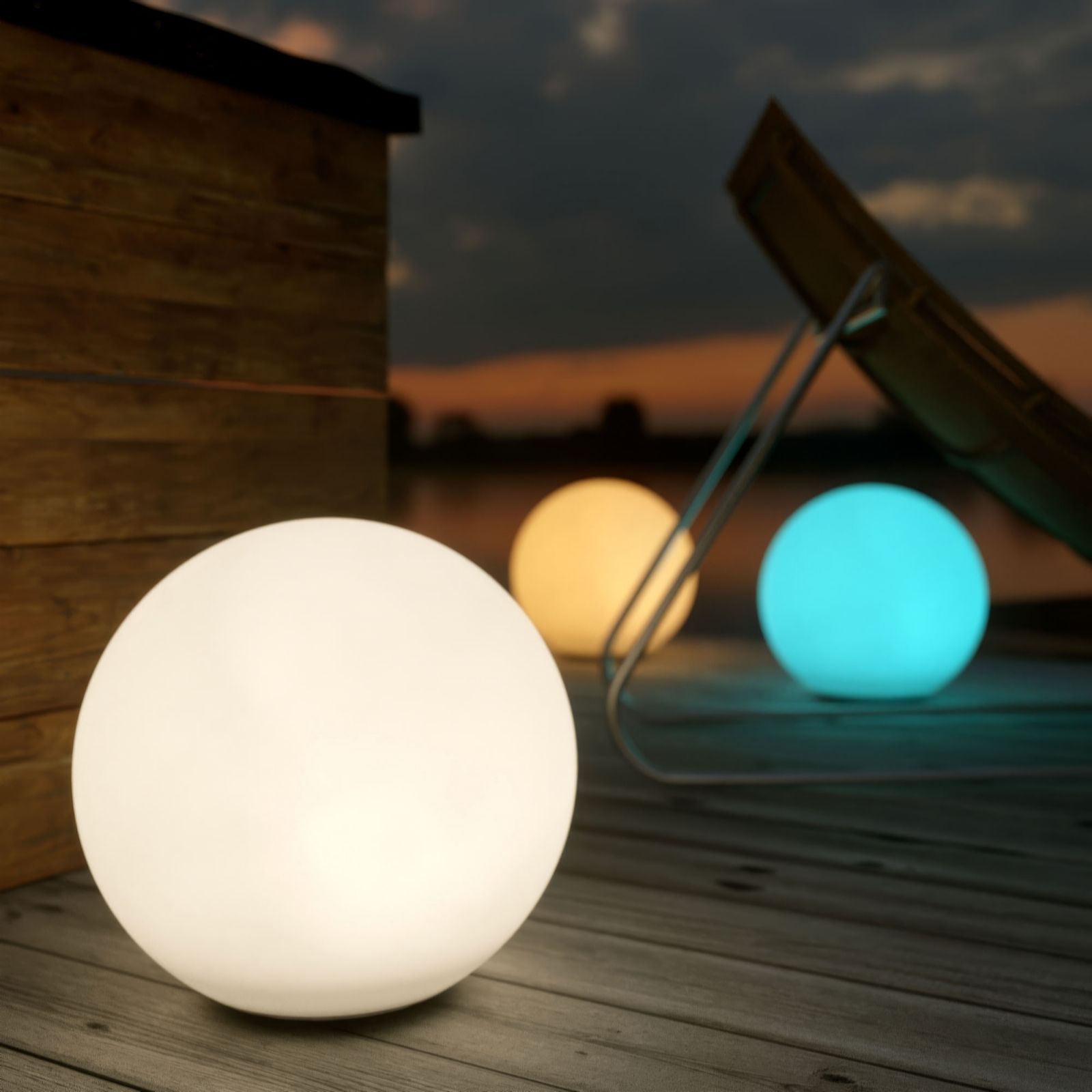 Solar Centre ShapeLights USB Solar Powered Mood Light Mini Sphere