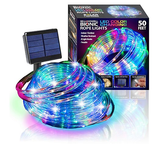 Bell & Howell Dual Powered 50ft Bionic Rope Light with Remote
