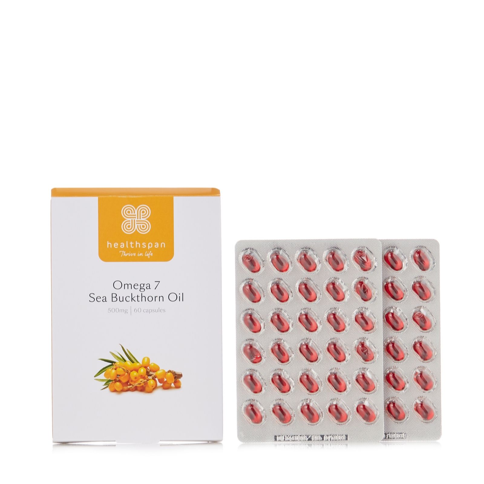 Healthspan Omega 7 Sea Buckthorn Oil 60 Capsules Qvc Uk