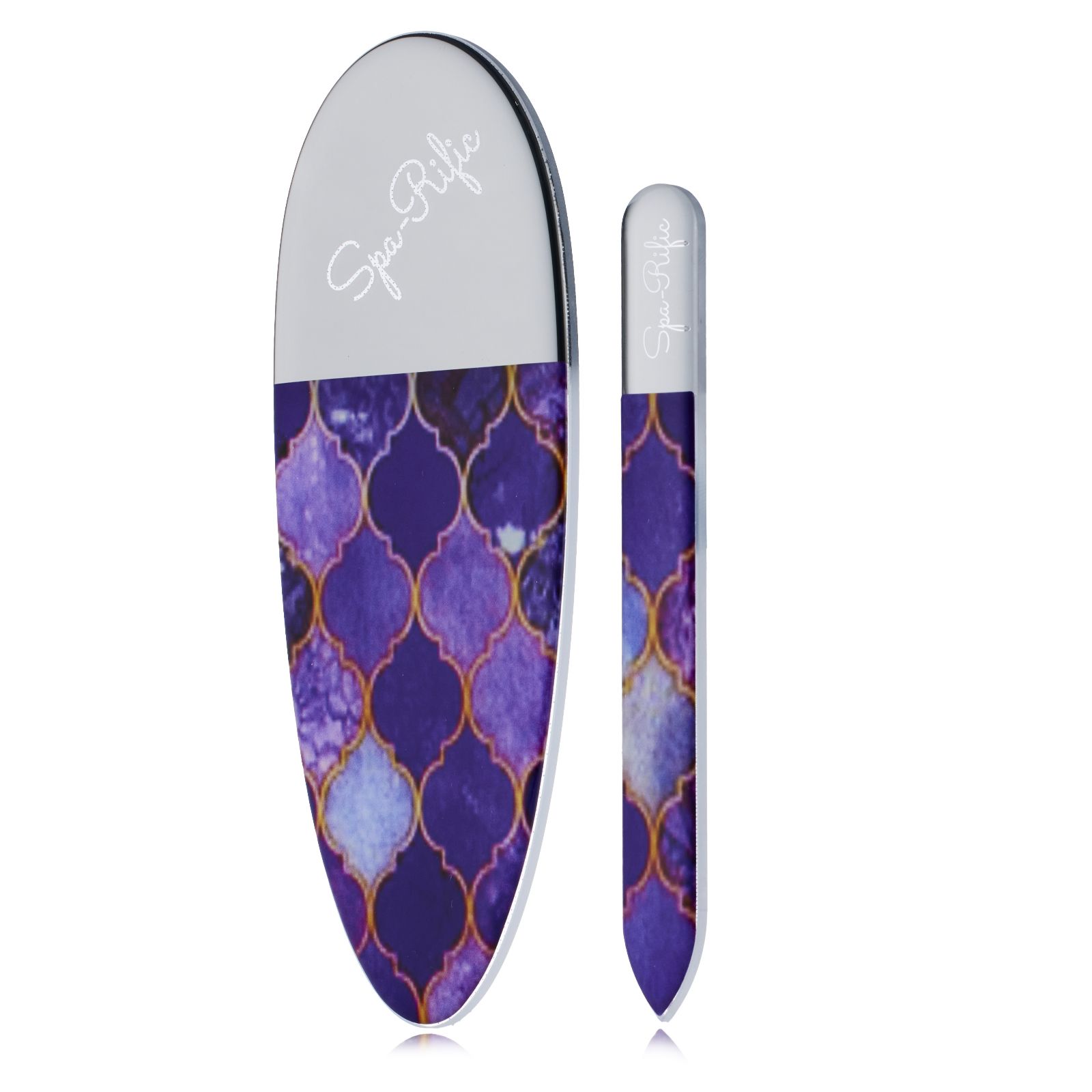 Spa-Rific Nano Etched Hardened Glass 2 Piece Mani-Pedi Set