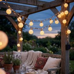 Solar Centre Set of 2 USB Rechargeable and Solar Elan Festoon Lights 4M