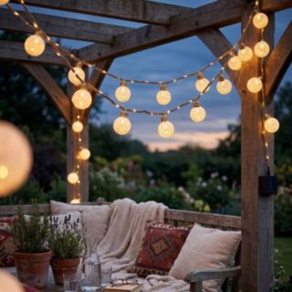 Solar Centre Set of 2 USB Rechargeable and Solar Elan Festoon Lights 4M