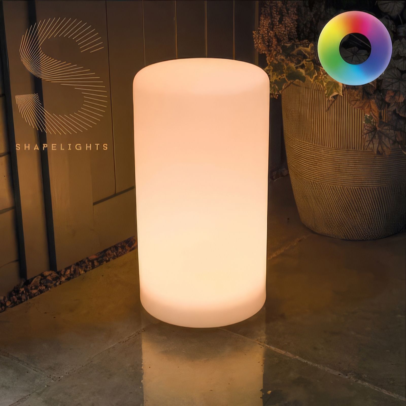 Solar Centre ShapeLights USB Solar Powered Mood Light Cylinder