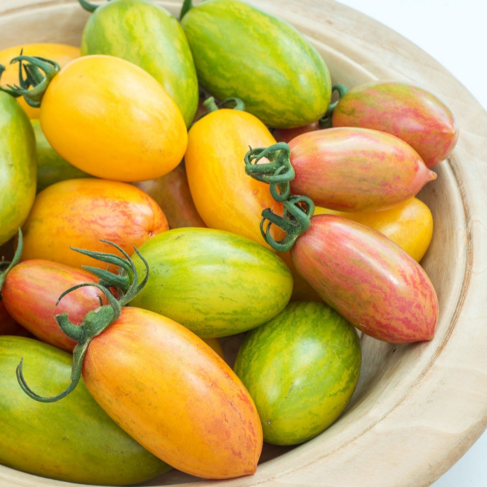 Suttons Tomato Heirloom Plum Mini Blush Tiger 9cm Pot x 3