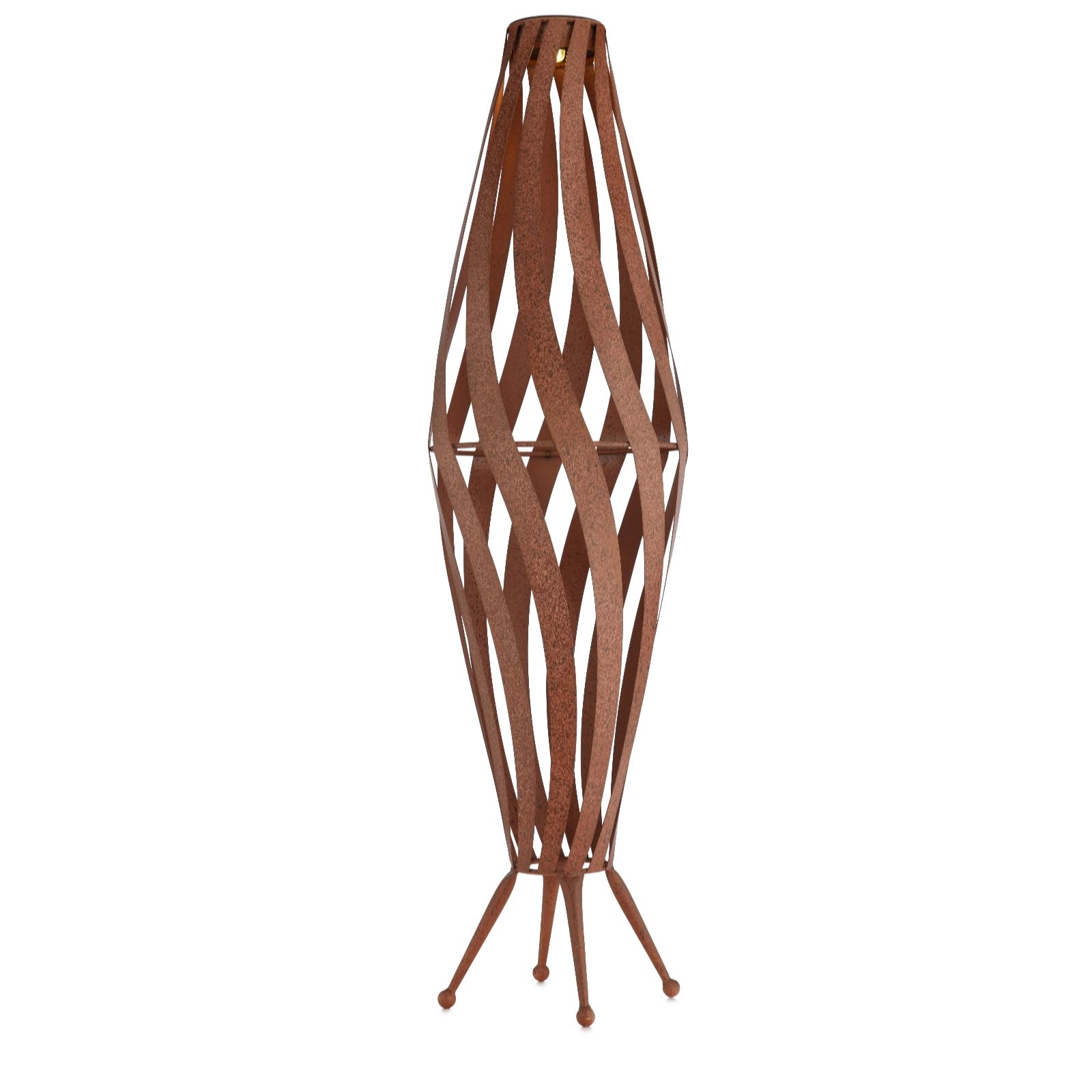 Outlet Garden Stories 85.5cm Spiral Metal Solar Lantern