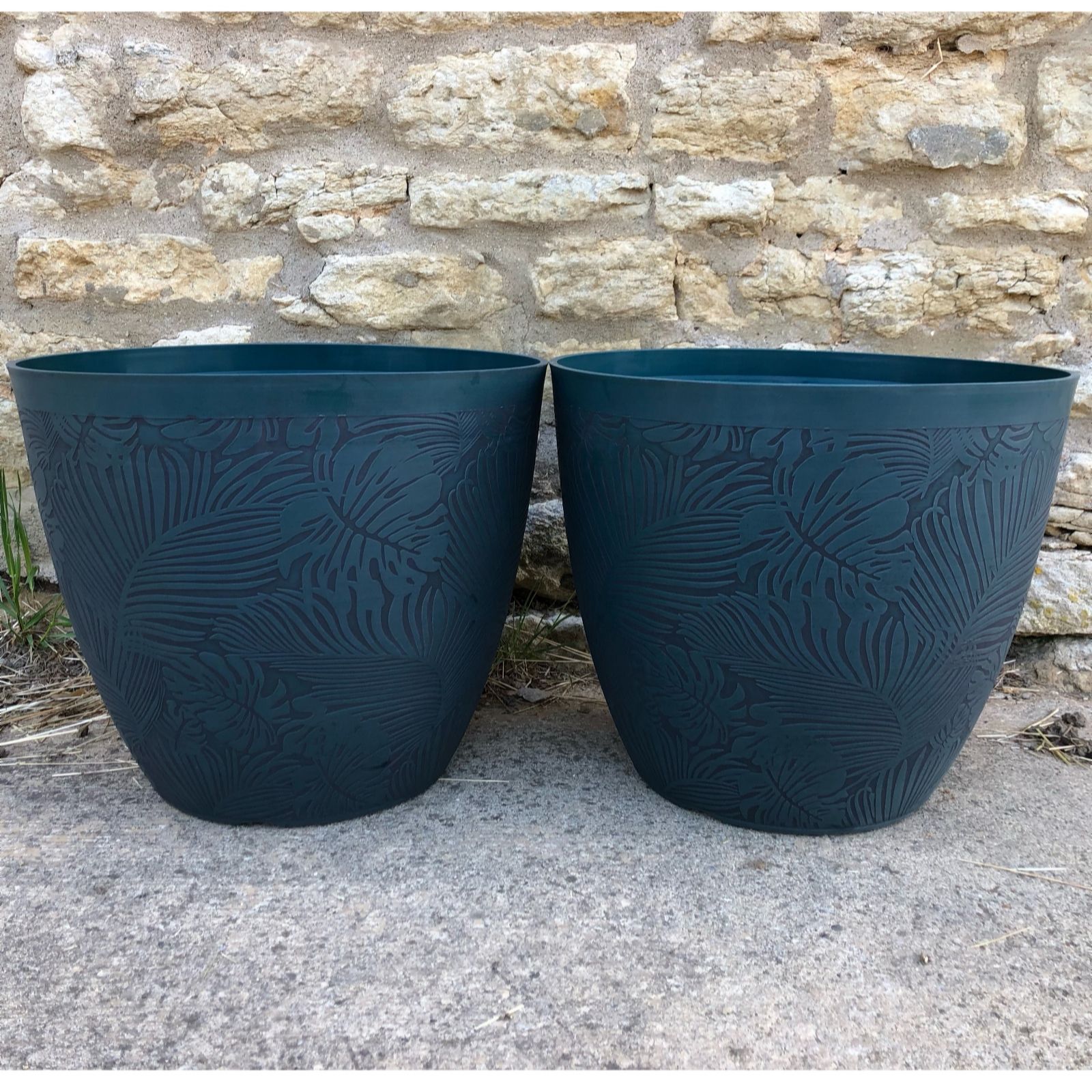 Plants2Gardens Set of Two 41cm Monstera Planters