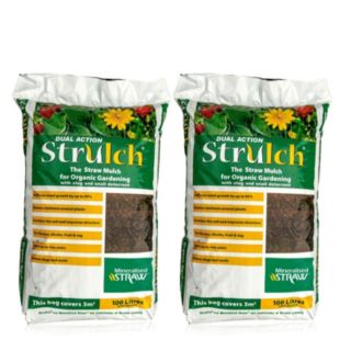 Thompson & Morgan Strulch Garden Mulch 2x100 Litre Bags