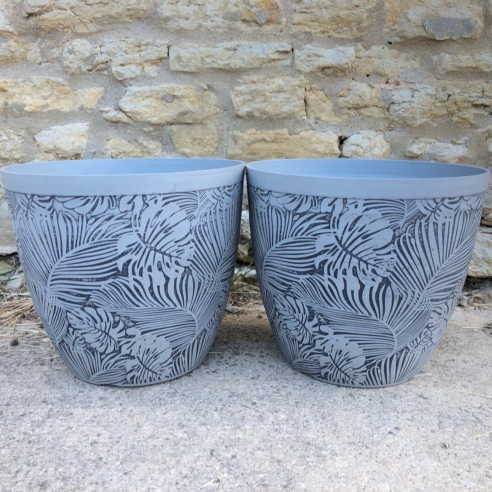 Plants2Gardens Set of Two 35cm Monstera Planters
