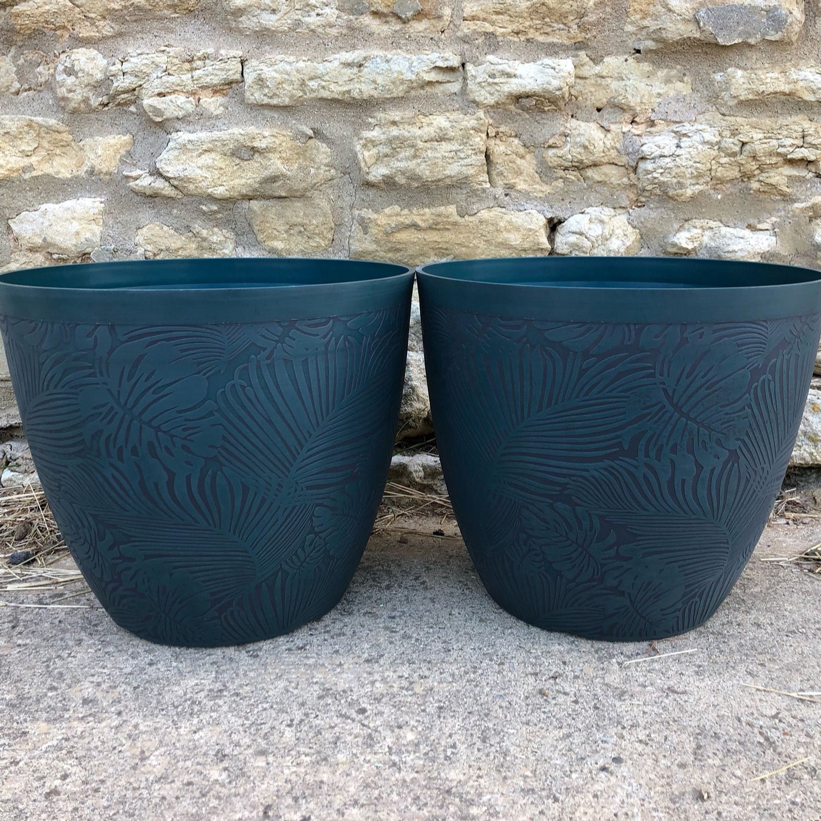 Plants2Gardens Set of Two 35cm Monstera Planters