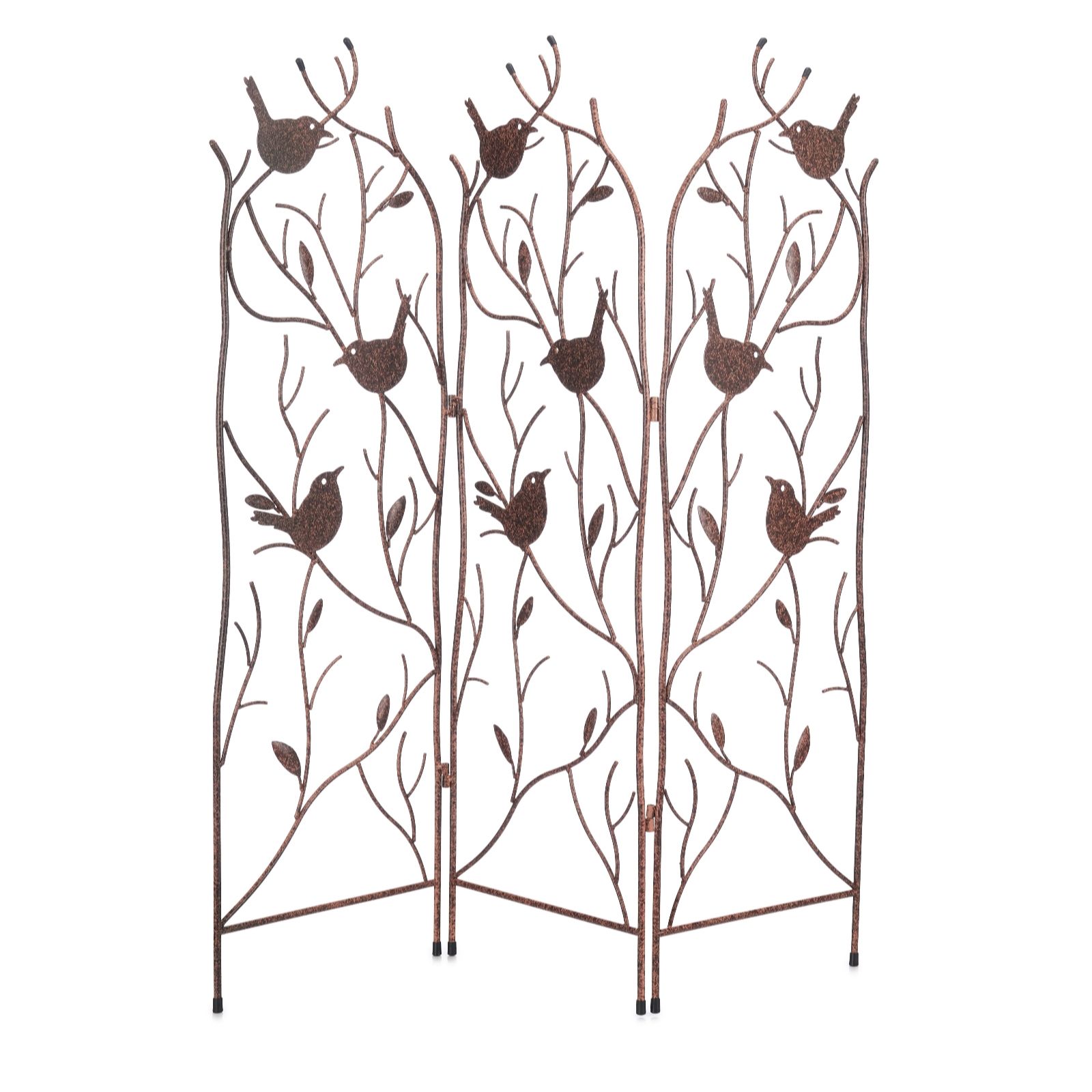 Outlet Garden Stories Metal Birds Folding Garden Screen 91.5cm