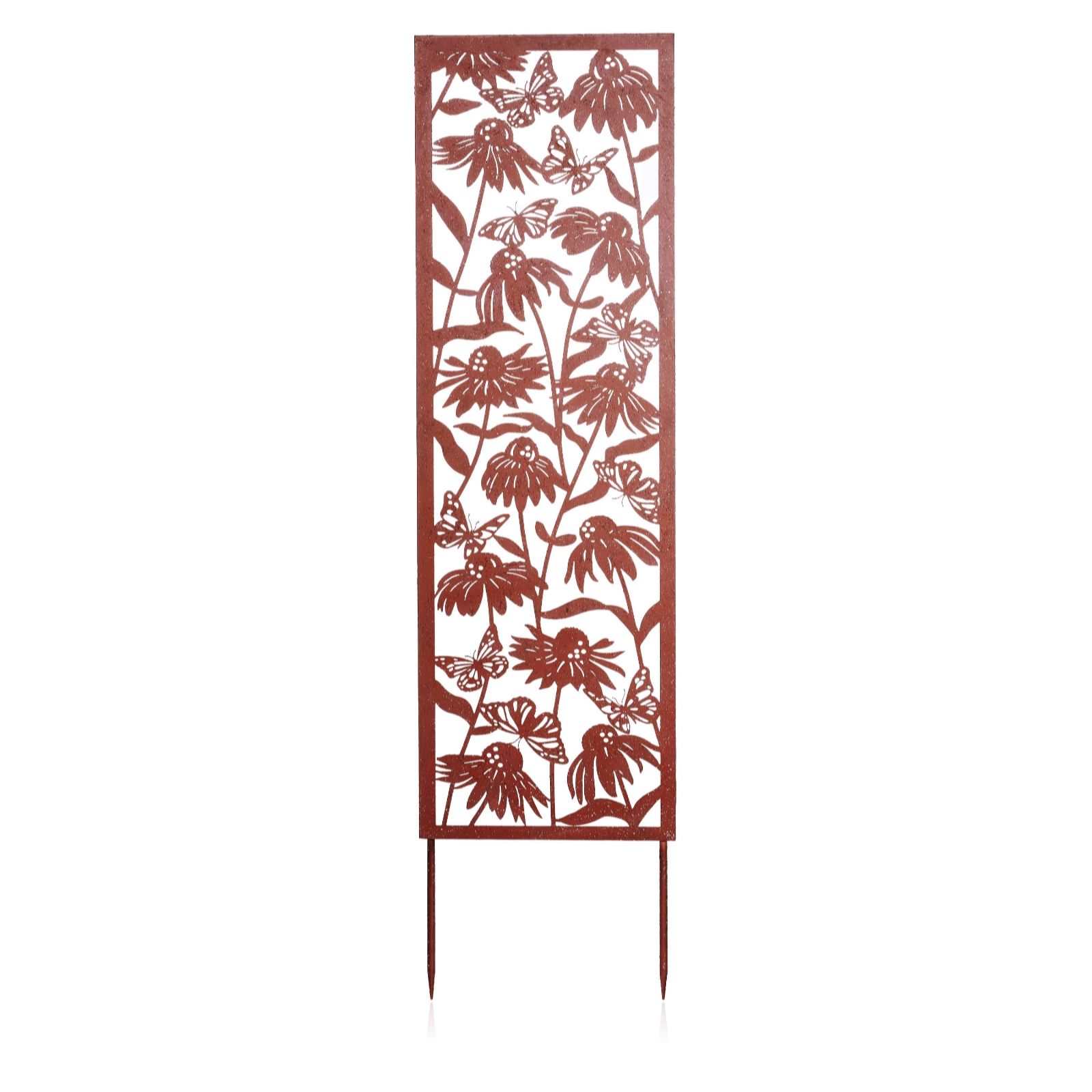 Outlet Garden Stories Butterflies and Flowers Metal Trellis 150cm