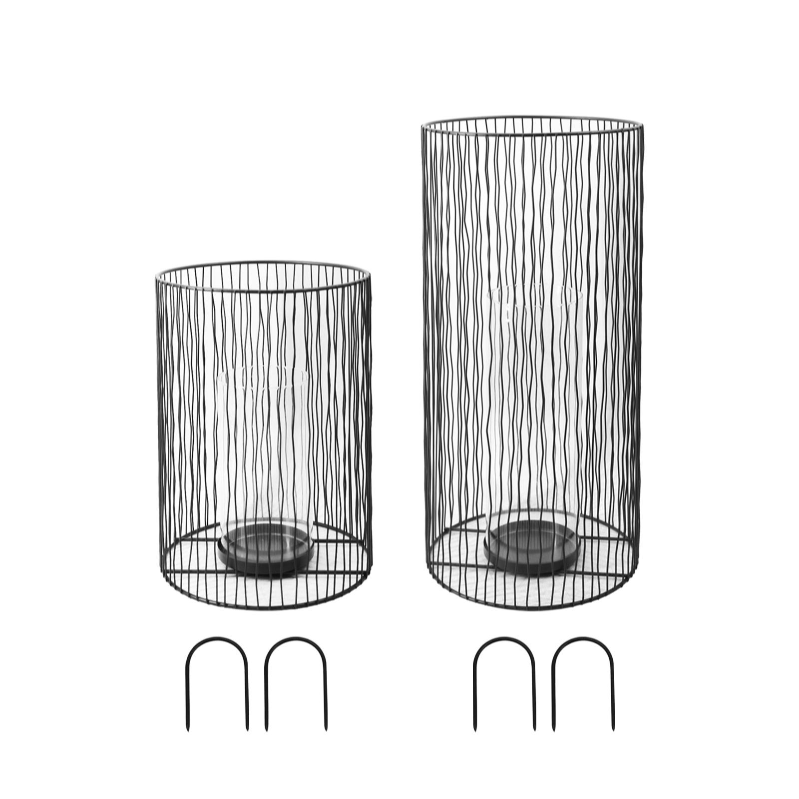 K by Kelly Hoppen Set of 2 Wavy Line Candle Holders
