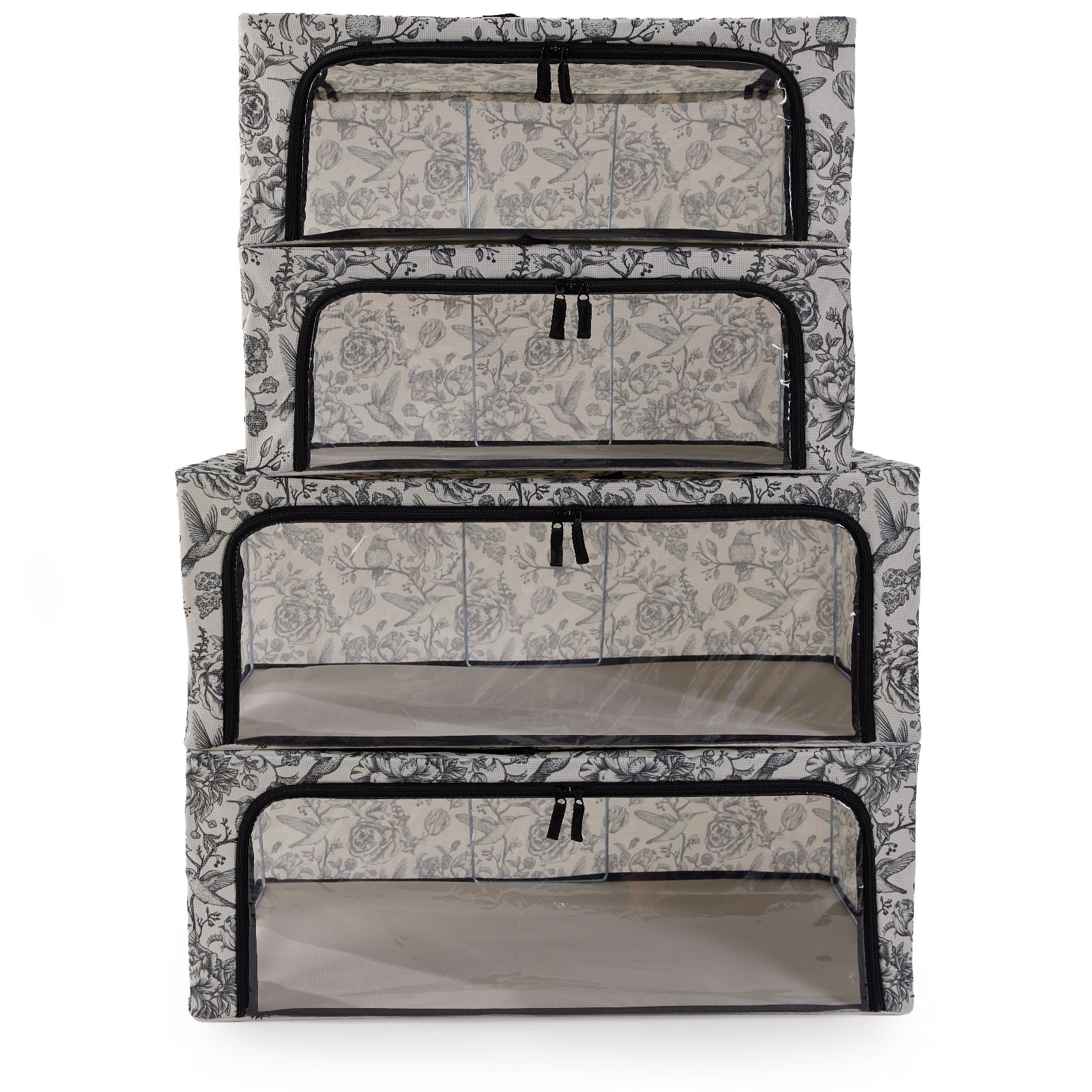 Periea Set of 4 SmartFit Collapsible Storage Boxes