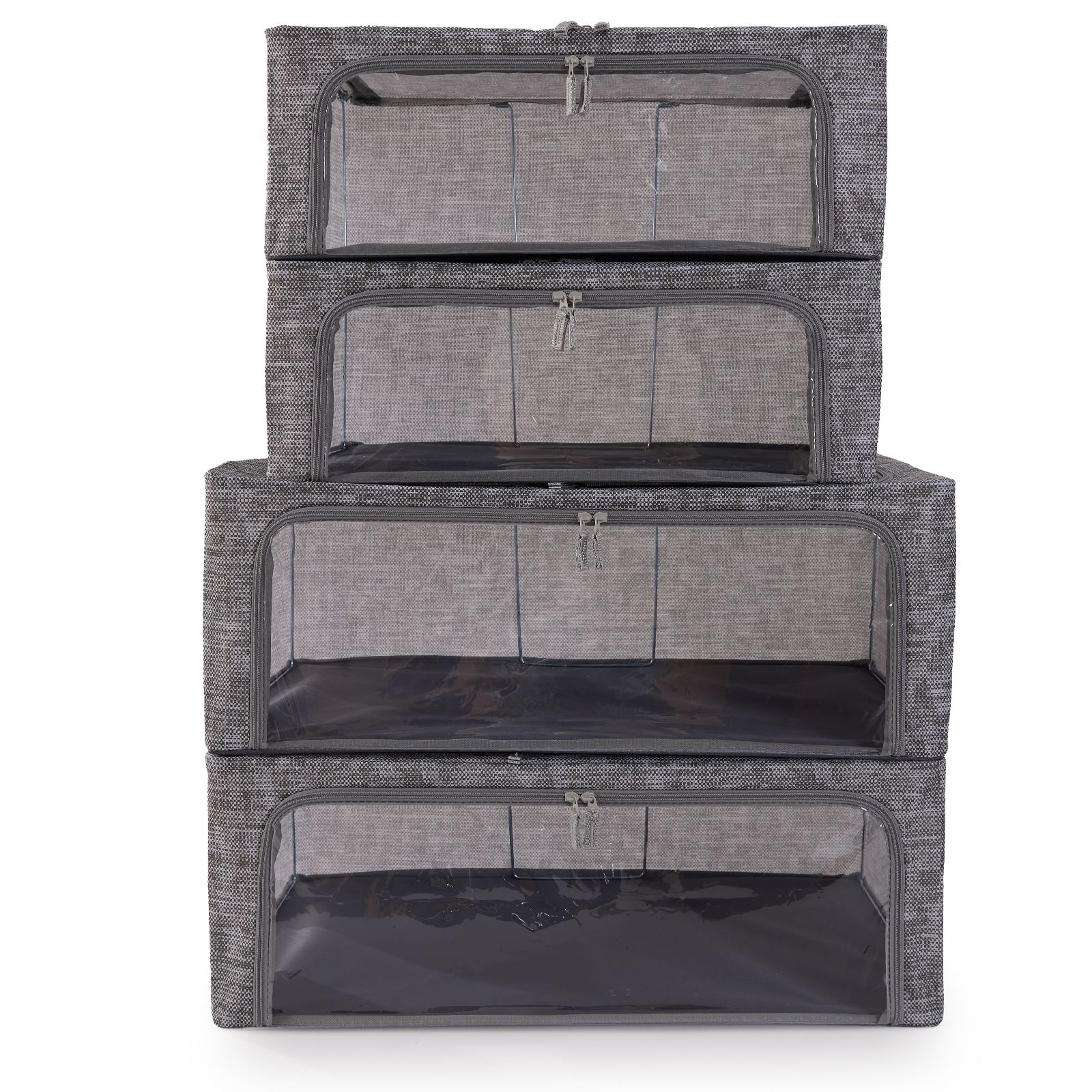 Periea Set of 4 SmartFit Collapsible Storage Boxes