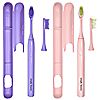 Simply Beauty Simply Smile Sonic Toothbrush Duo with 4 Brush Heads
