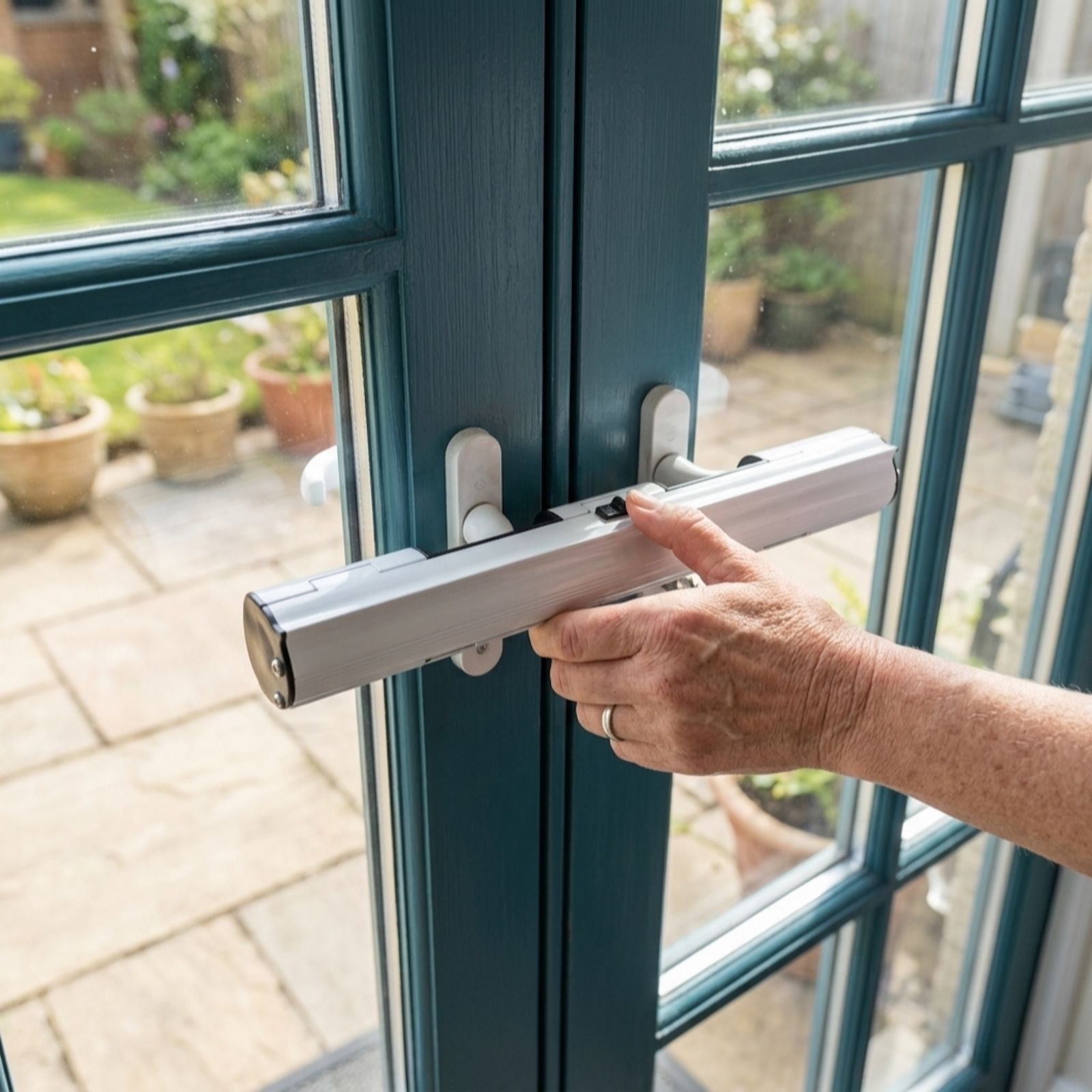 SFIXX French Door Lock with Alarm