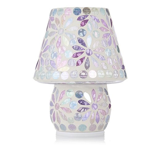 Garden Reflections Mosaic Flower LED Table Lamp