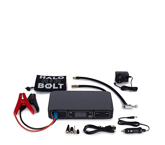Halo Bolt Air 58830 Portable Charger with Car Jump Starter & Tyre Pump