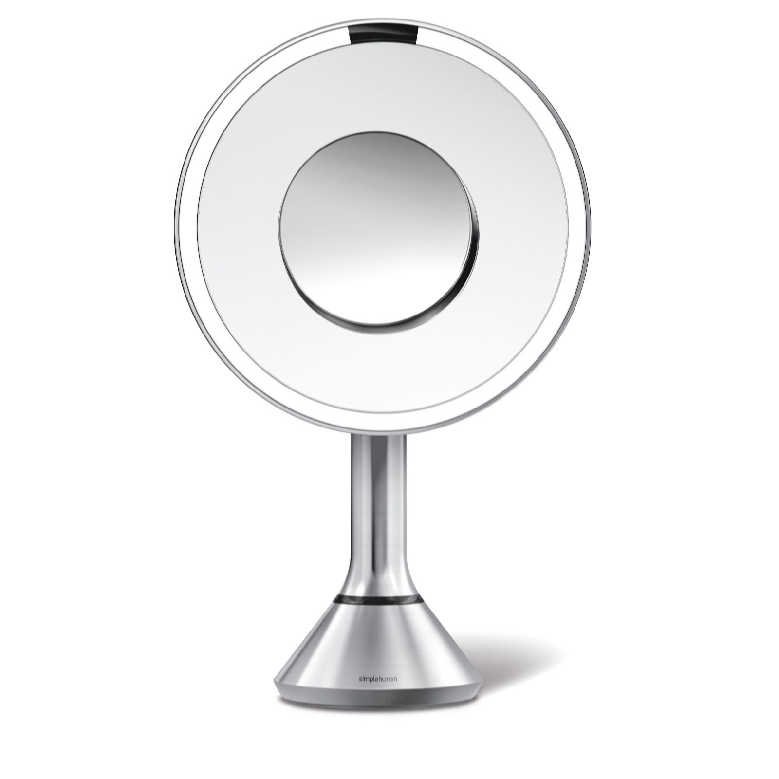 simplehuman 20cm Sensor Mirror with Touch-Control Brightness 5x & 10x Mag