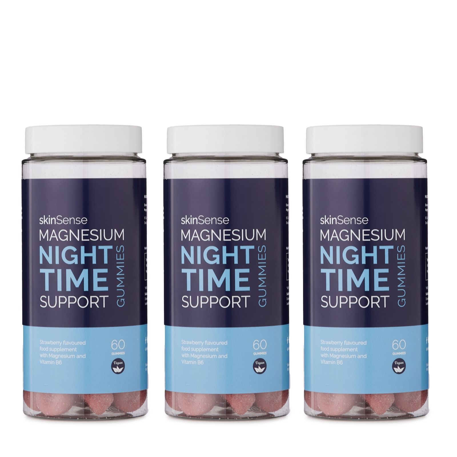 SkinSense Magnesium Night Time Support Gummies 3 Month Supply