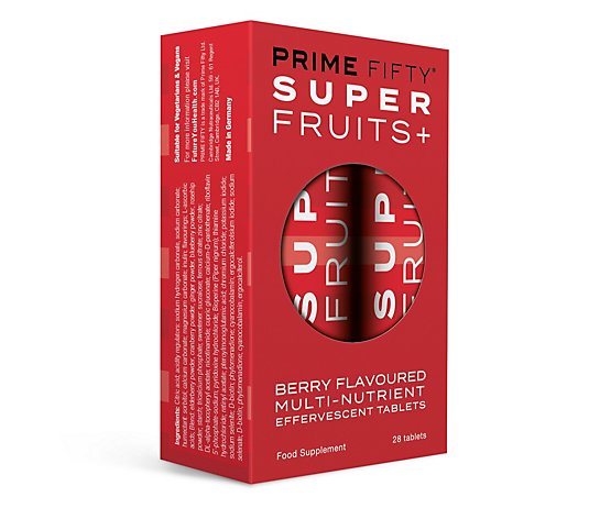Prime Fifty Super Fruits Effervescent Tablets 28 Day Supply