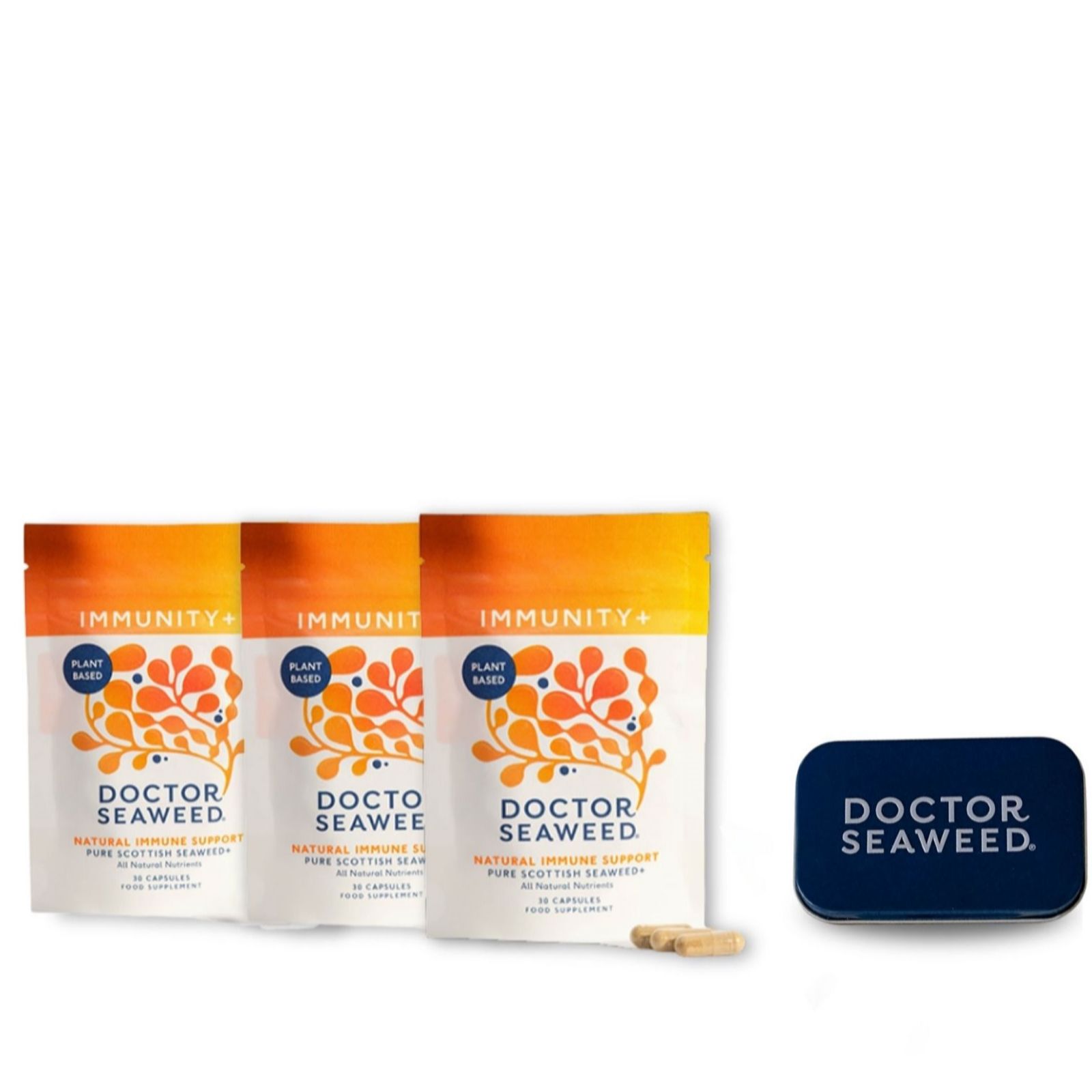Doctor Seaweed Immunity+ 90 Day Supply with Travel Tin