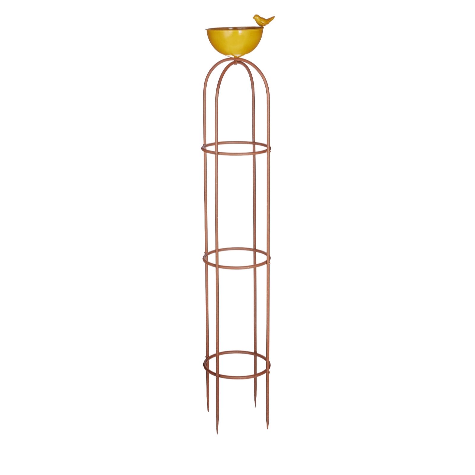Garden Stories Metal Climbing Trellis with Bird Feeder