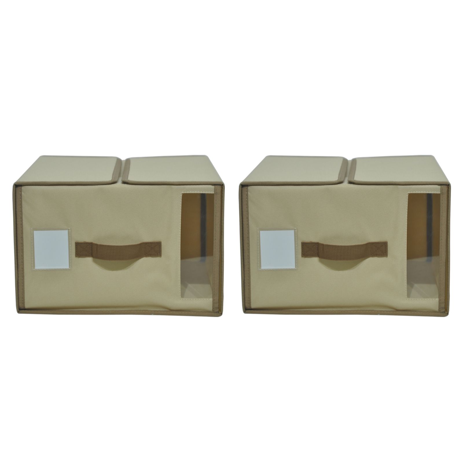 Organised Options Set of 2 Collapsible 13.5L Storage Boxes