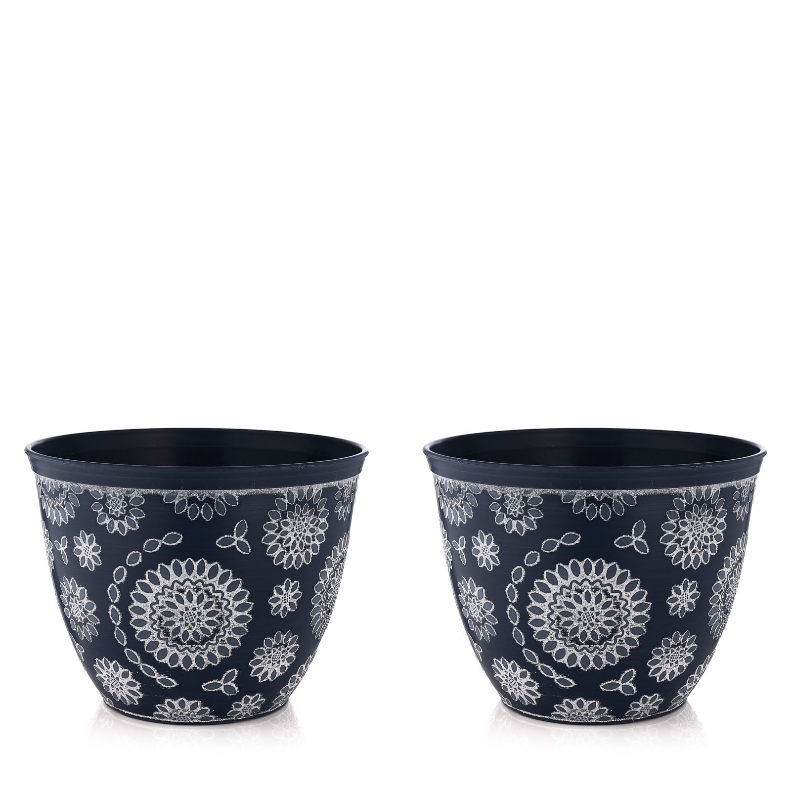 Garden Reflections Set of 2 Sunflower Planters