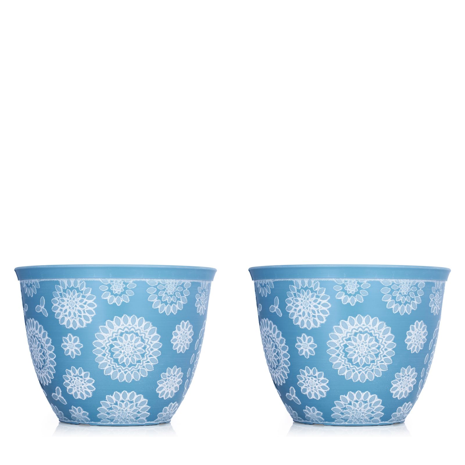 Garden Reflections Set of 2 Sunflower Planters