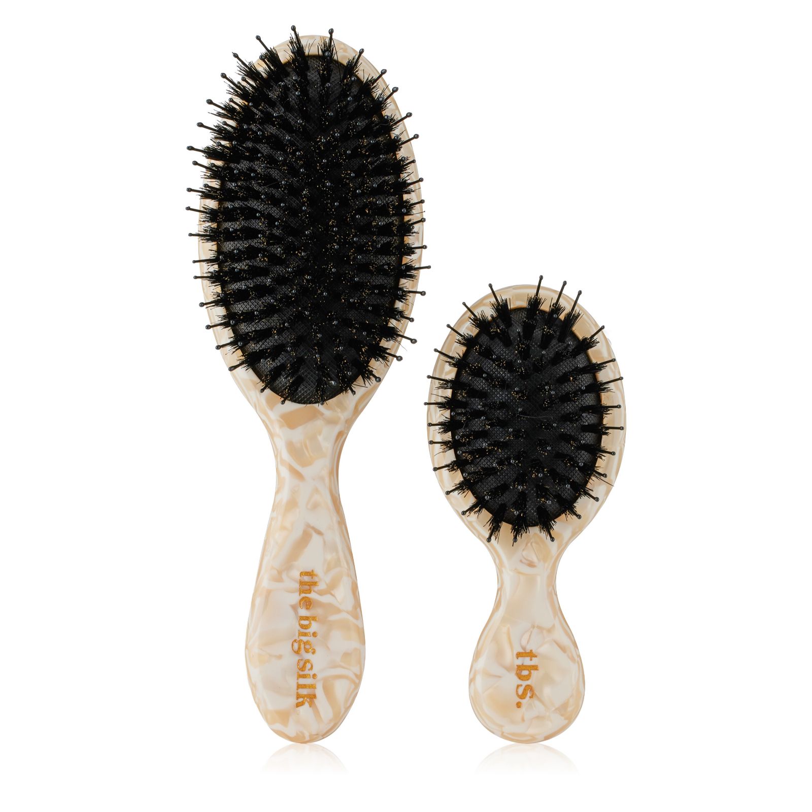 The Big Silk Regular & Pocket Size Bristle Brush Duo
